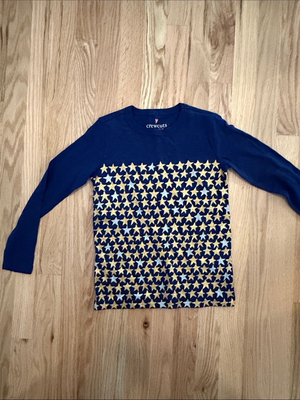 J crew crew cuts sparkly star shirt